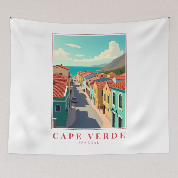 Item preview, Cape Verde Illustration – Island Rhythms & Coastal Beauty designed and sold by MapMyMiles.