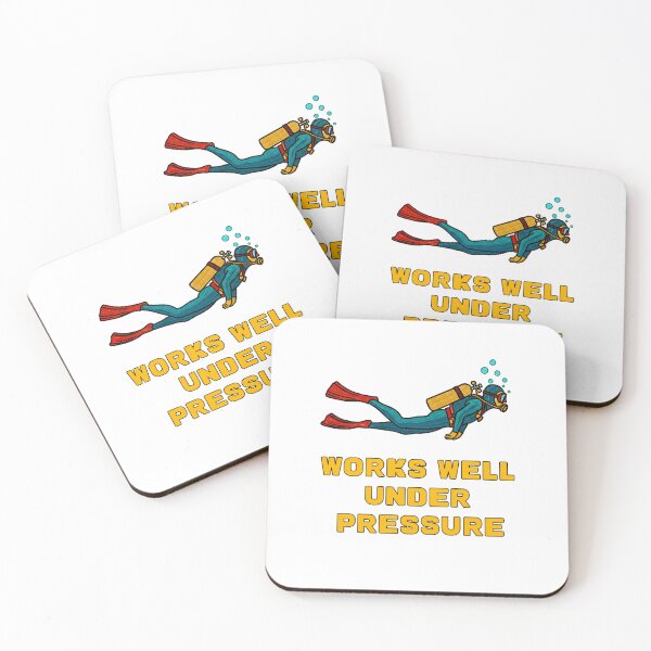Item preview, Works Well Under Pressure Scuba Diver designed and sold by TeeARTHY.
