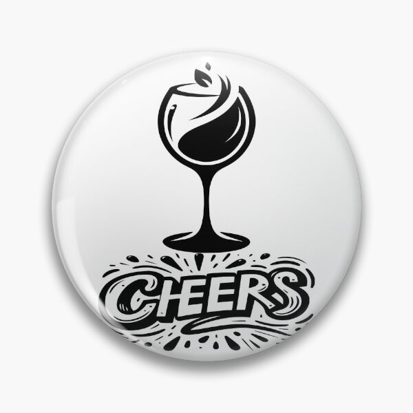 Item preview, Cheers #11 – Minimalist Wine Glass Typography designed and sold by MyAceCrafts.