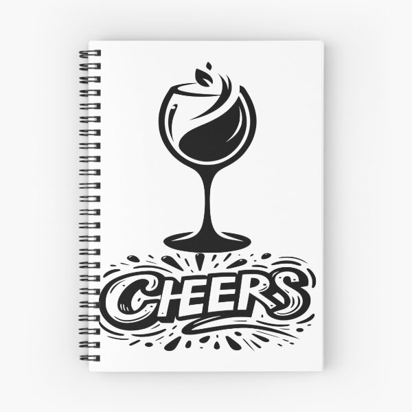 Item preview, Cheers #11 – Minimalist Wine Glass Typography designed and sold by MyAceCrafts.
