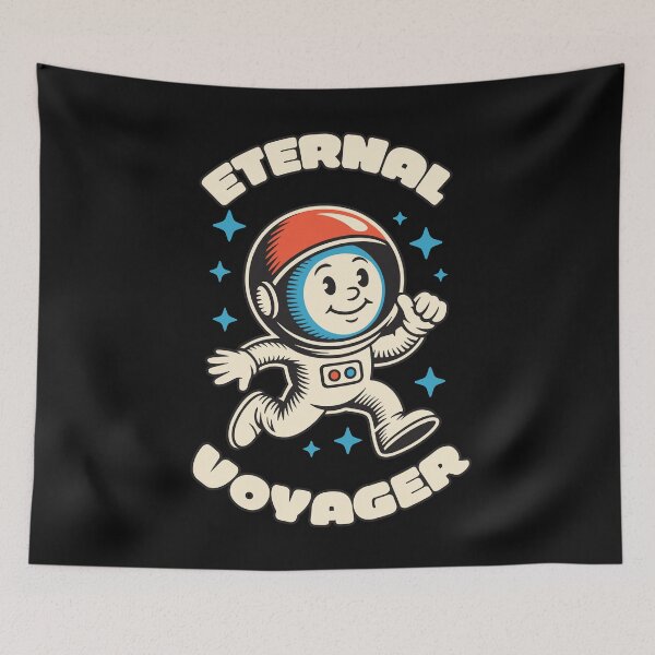 Item preview, Eternal Voyager Retro Astronaut Space Adventure Design designed and sold by TipTop GFX.