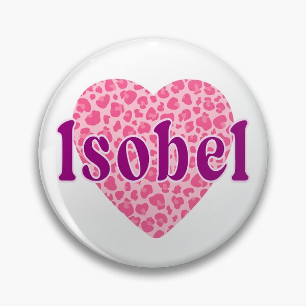 Item preview, Isobel Name Pink Leopard Heart  designed and sold by Jeallan Designs.