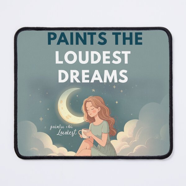 Item preview, A Quiet Mind Paints the Loudest Dreams” | Aesthetic Minimalist Design designed and sold by TeeTantra.