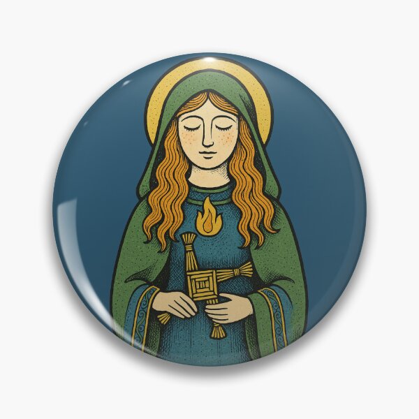 Item preview, Brigid with Brigid’s Cross Celtic Goddess Mythology Heritage Design designed and sold by FrictionMaxxing.