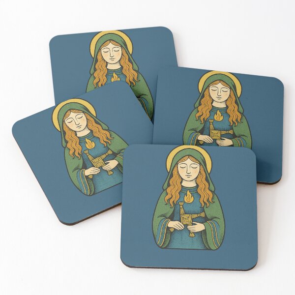 Item preview, Brigid with Brigid’s Cross Celtic Goddess Mythology Heritage Design designed and sold by FrictionMaxxing.