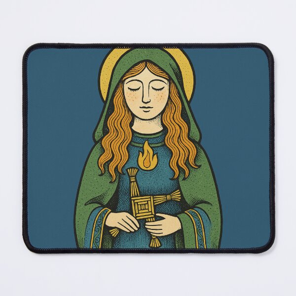 Item preview, Brigid with Brigid’s Cross Celtic Goddess Mythology Heritage Design designed and sold by FrictionMaxxing.