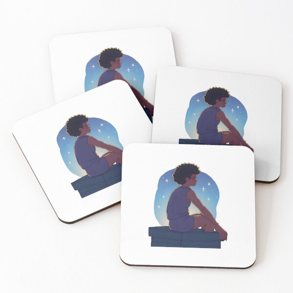 Item preview, Afro Anime Boy – Black Male Anime Art, Starry Night & Lounge Wear Aesthetic designed and sold by OsasChild.