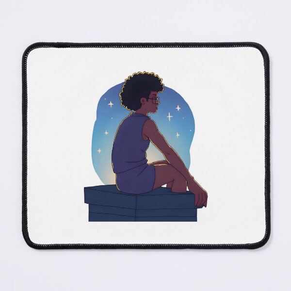 Item preview, Afro Anime Boy – Black Male Anime Art, Starry Night & Lounge Wear Aesthetic designed and sold by OsasChild.