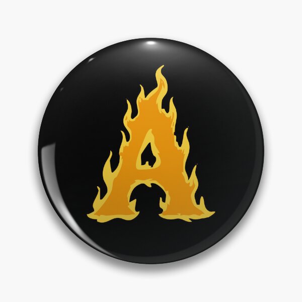 Item preview, Fire Letter A Typography – Flaming Alphabet Art designed and sold by uncoXab.