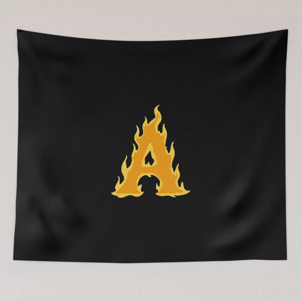 Item preview, Fire Letter A Typography – Flaming Alphabet Art designed and sold by uncoXab.