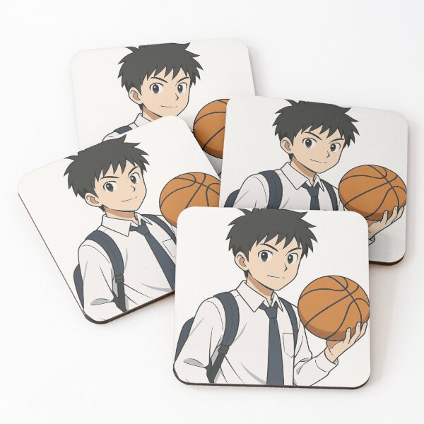 Item preview, Anime Basketball Boy – Japanese Cartoon Style Illustration designed and sold by NovaCanvas Studio.