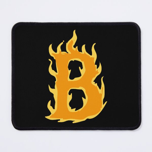 Item preview, Fire Letter B Typography – Flaming Alphabet Art designed and sold by uncoXab.