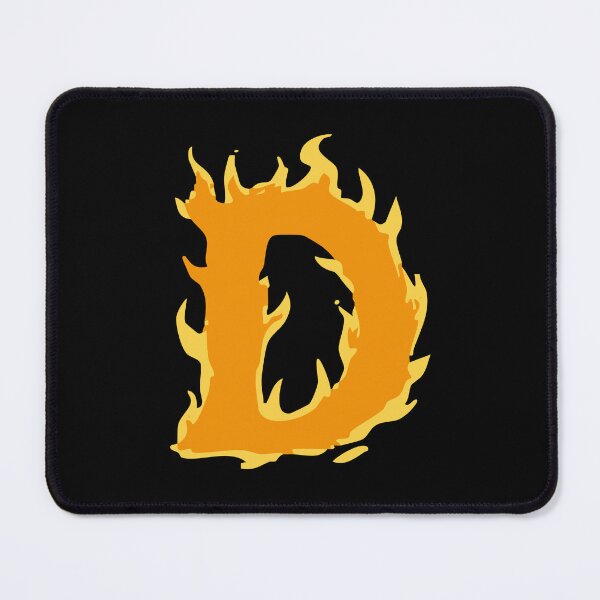 Item preview, Fire Letter D Typography – Flaming Alphabet Art designed and sold by uncoXab.