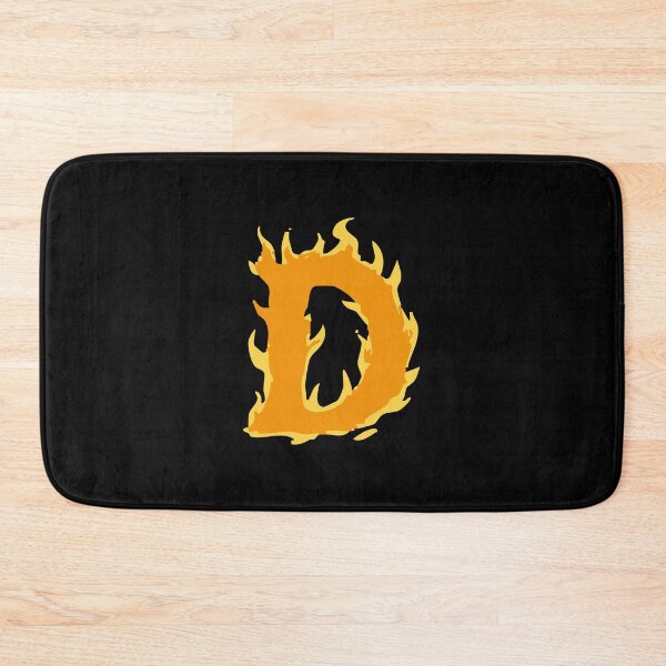 Item preview, Fire Letter D Typography – Flaming Alphabet Art designed and sold by uncoXab.