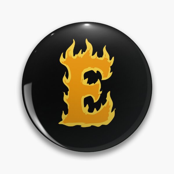 Item preview, Fire Letter E Typography – Flaming Alphabet Art designed and sold by uncoXab.