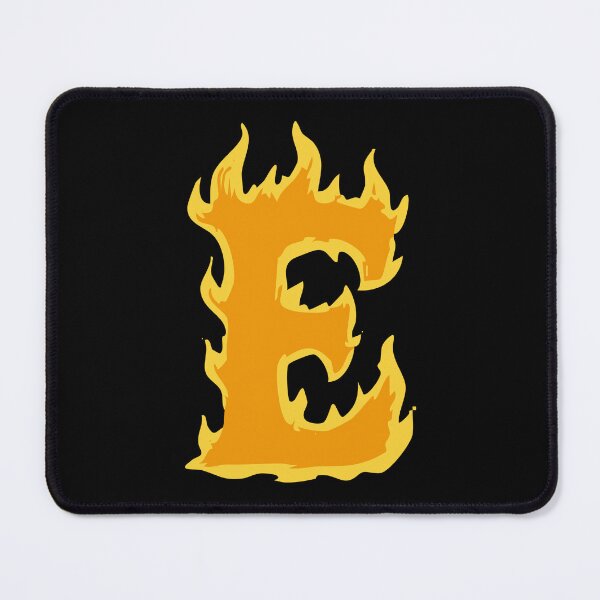 Item preview, Fire Letter E Typography – Flaming Alphabet Art designed and sold by uncoXab.
