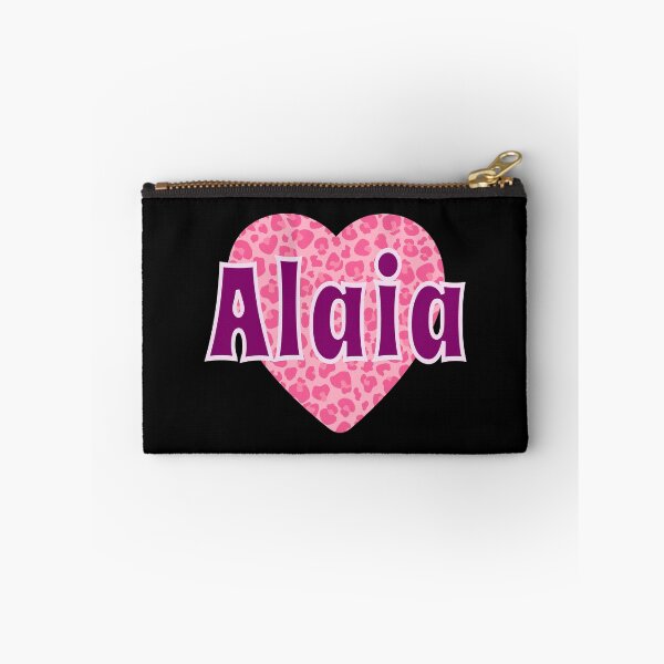 Item preview, Alaia Name Pink Leopard Heart  designed and sold by Jeallan Designs.
