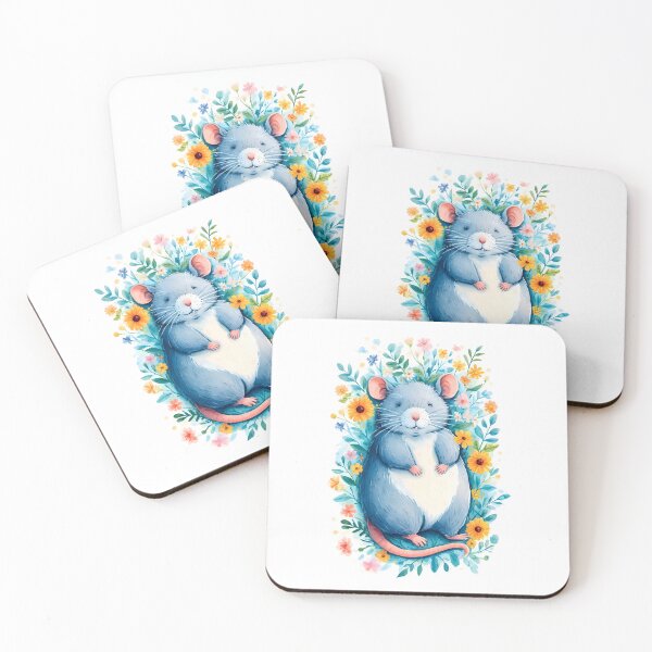 Item preview, Mouse in flowers designed and sold by Pop Top.