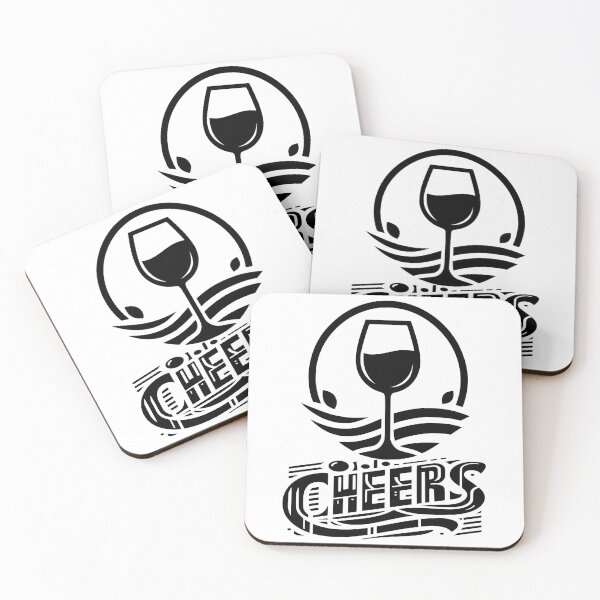 Item preview, Cheers #13 – Minimalist Wine Glass Typography designed and sold by MyAceCrafts.