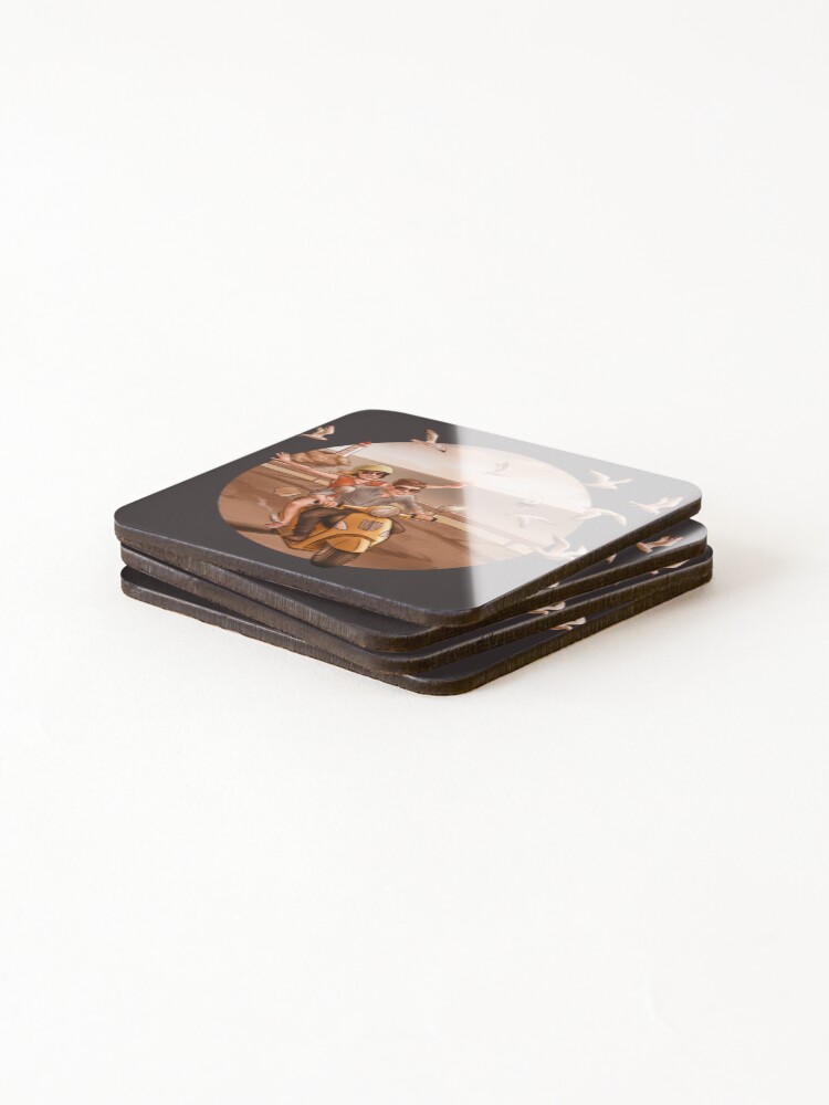 Thumbnail 4 of 5, Coasters (Set of 4), Sunset Ride designed and sold by Inky-Vibe.