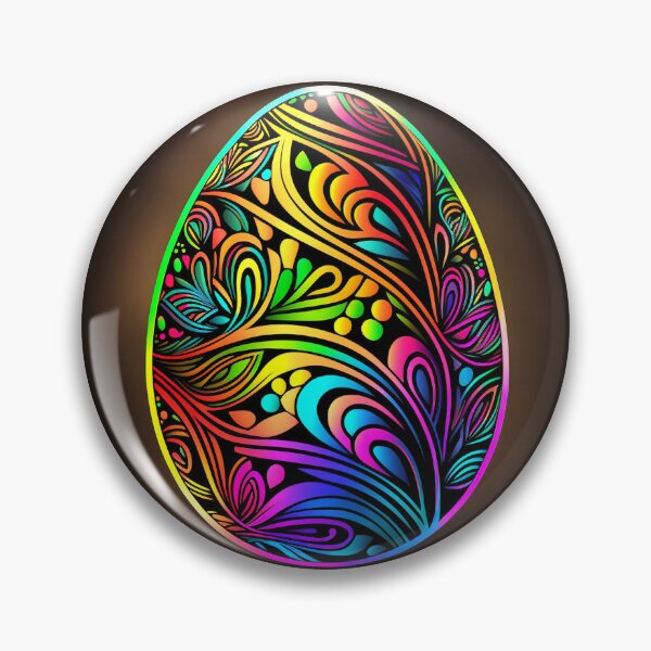 Item preview, Psychedelic Easter egg designed and sold by CleverCulture.
