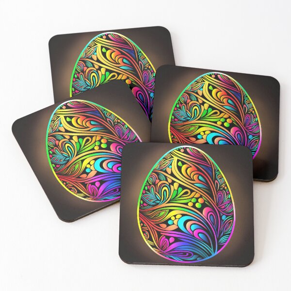 Item preview, Psychedelic Easter egg designed and sold by CleverCulture.