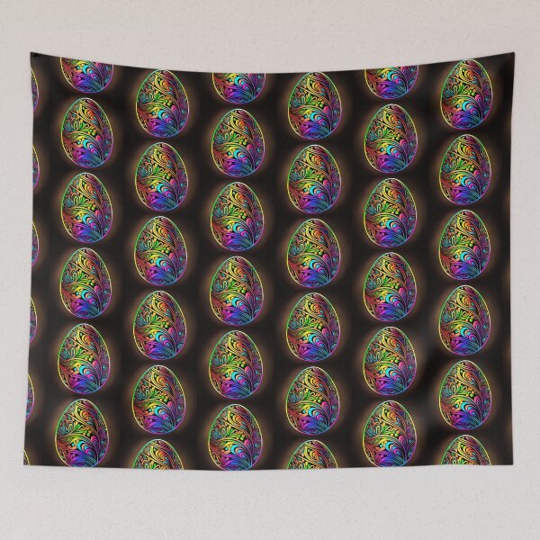 Item preview, Psychedelic Easter egg designed and sold by CleverCulture.