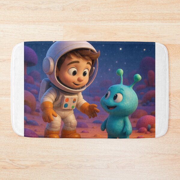 Item preview, Curious Astronaut and Alien Friend – 3D Cartoon Space Adventure designed and sold by NovaCanvas Studio.