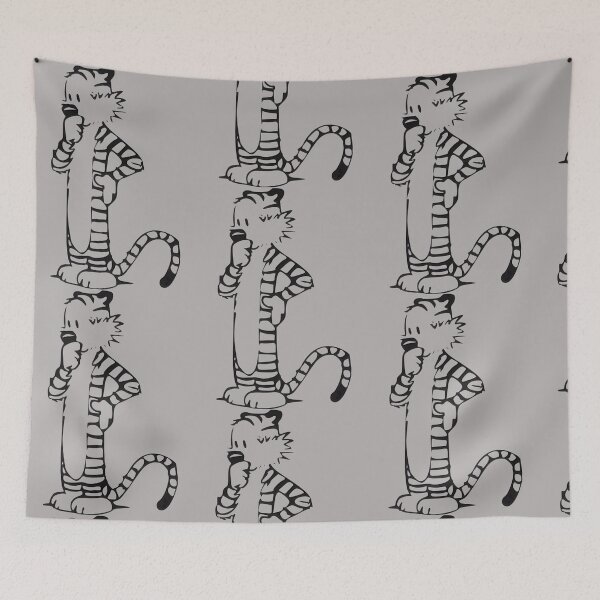 Item preview, Playful Striped Tiger Outline Art - Whimsical Feline Companion Gift designed and sold by ThomasHiggin.