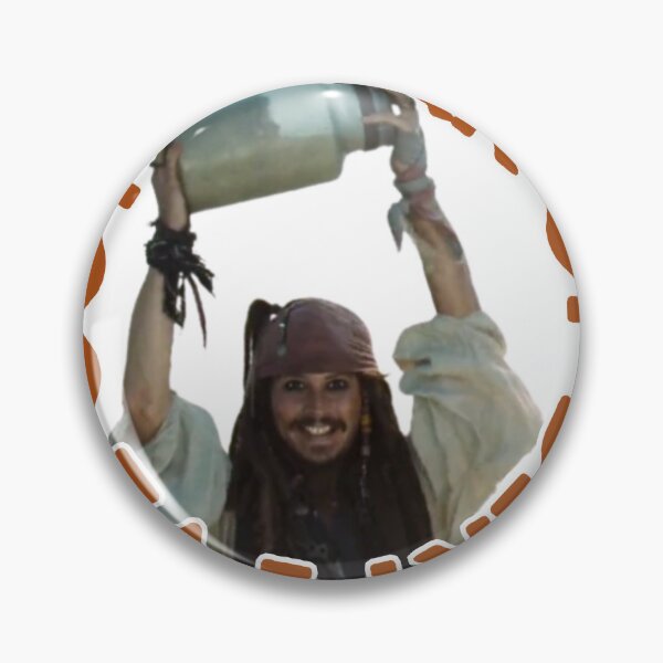 Item preview, "I’ve Got a Jar of Dirt" Pirate Sticker – Funny Pirates of the Caribbean Jack Sparrow Meme designed and sold by blackcatsvault.