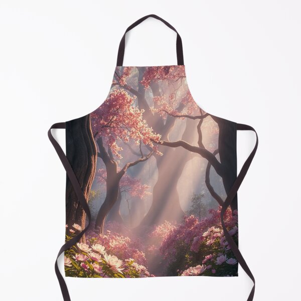 Item preview, Romantic Path Through a Flowering Fantasy Forest designed and sold by HappyPrintCo.