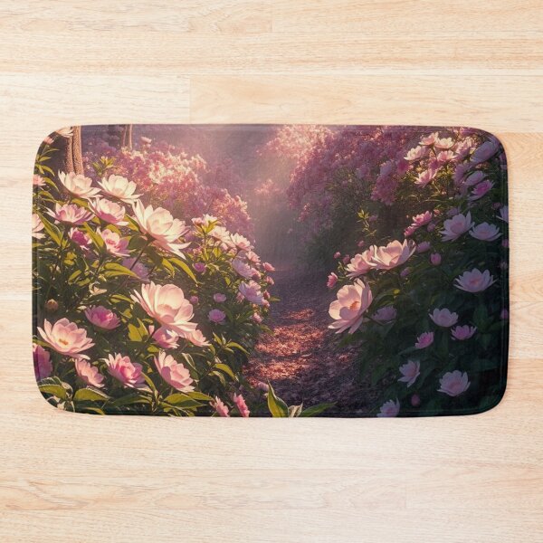Item preview, Romantic Path Through a Flowering Fantasy Forest designed and sold by HappyPrintCo.