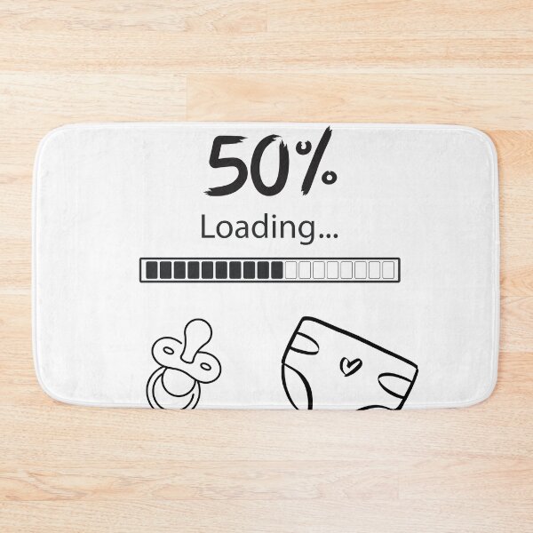 Item preview, Loading 50% – Baby in Progress | Pacifier & Diaper Design designed and sold by LeoCreazyShop.