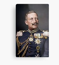 Lámina metálica Kaiser Wilhelm II, 1908 coloreado