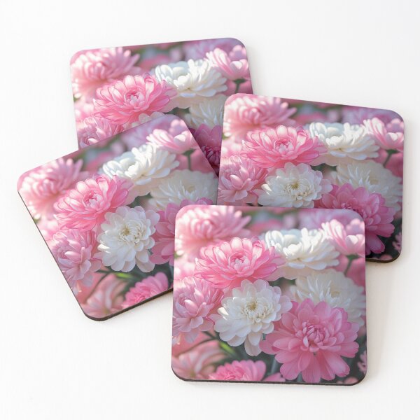 Item preview, Soft Pink White Floral Artwork designed and sold by Uniquely Yours.