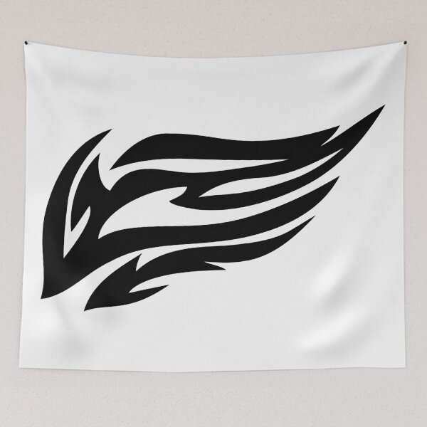 Item preview, Flame Decal #2 – Retro Fire Graphic for Stickers & Apparel designed and sold by MyAceCrafts.