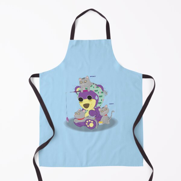 Item preview, Mr. Purple bear adopt 3 kittens, Cute cats with Teddy bear, Parent cat wear hood "I love cat", Grey cat, Cat day, Cat lover designed and sold by Figaro-17.