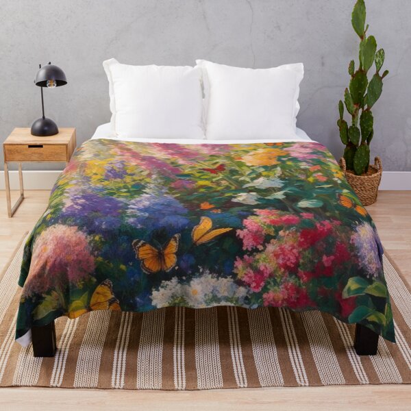 Item preview, Colorful Wildflower Meadow with Butterflies designed and sold by Uniquely Yours.