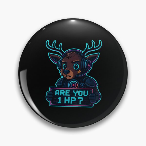 Artikelvorschau, Neon Deer Gamer – Bist du 1 HP? entworfen und verkauft von Derpy Lab .