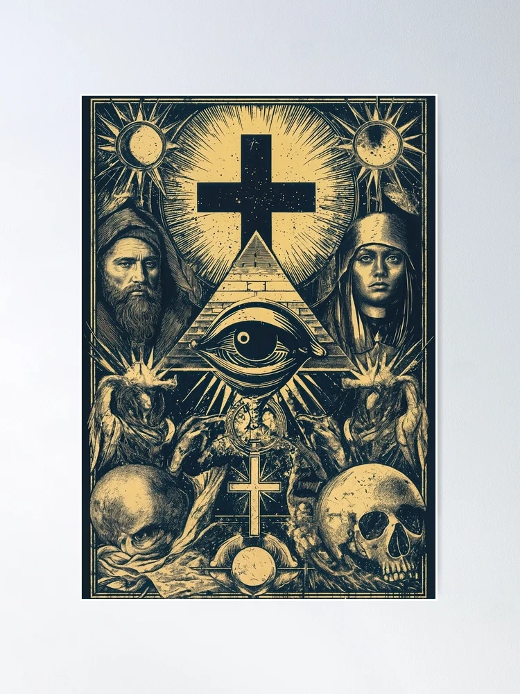 Esoteric Memento Mori Vintage Engraving