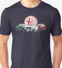 Alfa Romeo Giulia Tri Colore Italian Flag Slim Fit T-Shirt