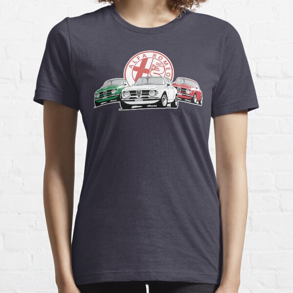 Alfa Romeo Giulia Tri Colore Italian Flag Essential T-Shirt