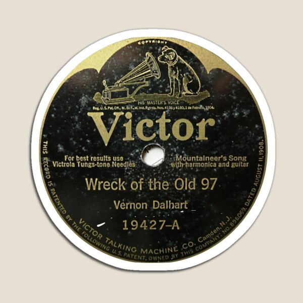 Item preview, Vernon Dalhart Wreck Of The Old '97 designed and sold by VintageMelodies.