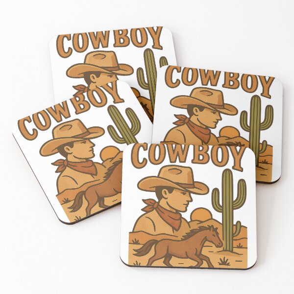Item preview, Cowboy and horse in the desert designed and sold by Invierno400.