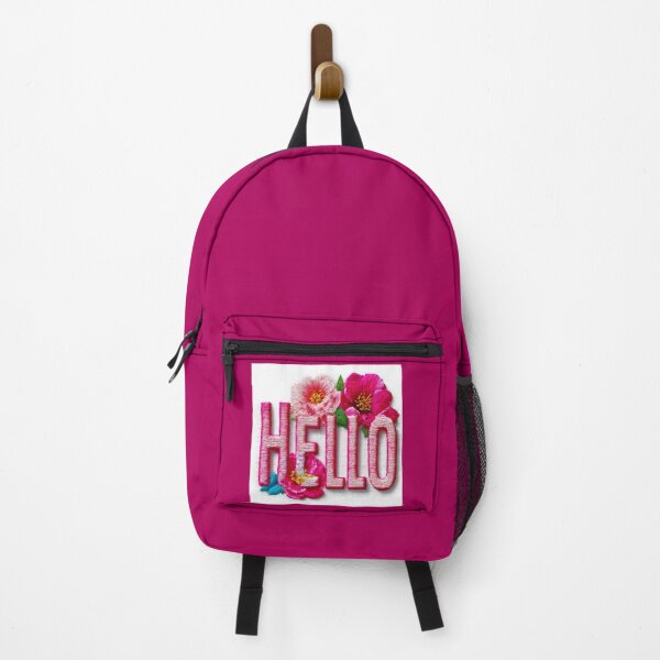 Item preview, Hello, embroidered effect floral inscription designed and sold by silent-violin.