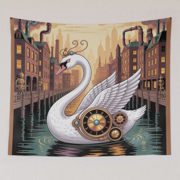 Item preview, А majestic clockwork swan steampunk-style. designed and sold by Lilashakti ⭐️ ⭐️ ⭐️ ⭐️ ⭐️.