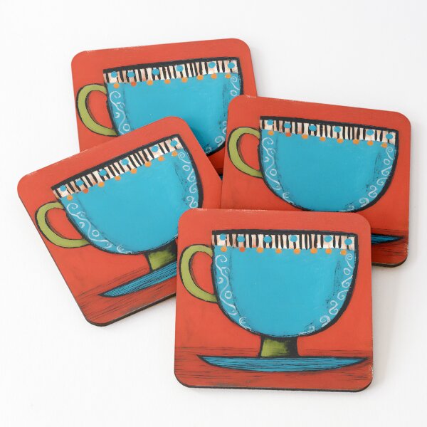 Item preview, Awaken with Color - A Vibrant Abstract Celebration of Coffee Playfulness and Whimsy designed and sold by OlfactoART Studio.