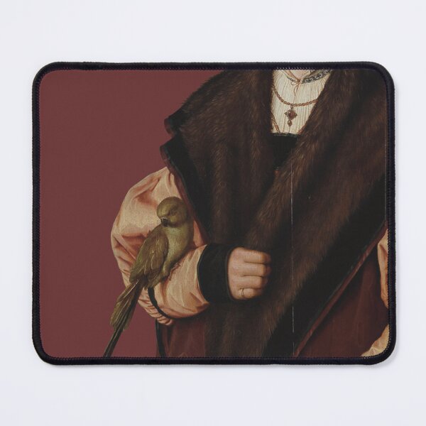 Item preview, Early modern lady with pet parrot designed and sold by SignOfTheParrot.