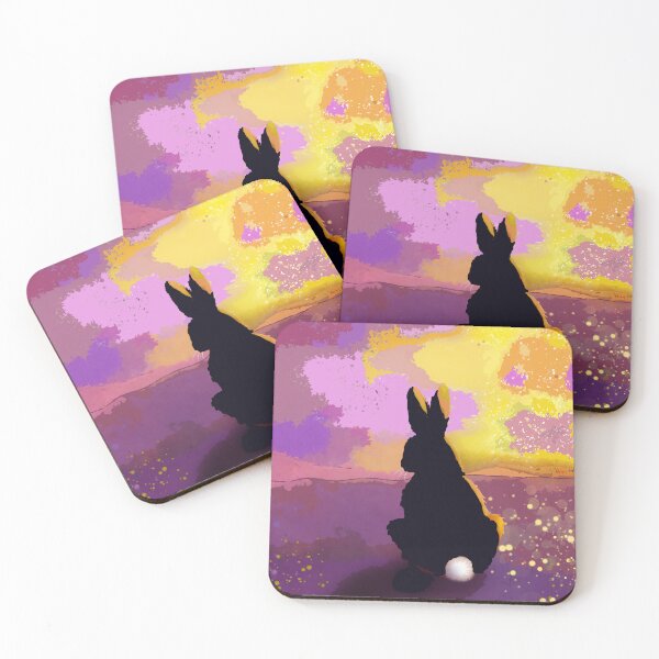 Item preview, Rabbit in Shadow Against a Patchwork Sky designed and sold by GreenNBlue.