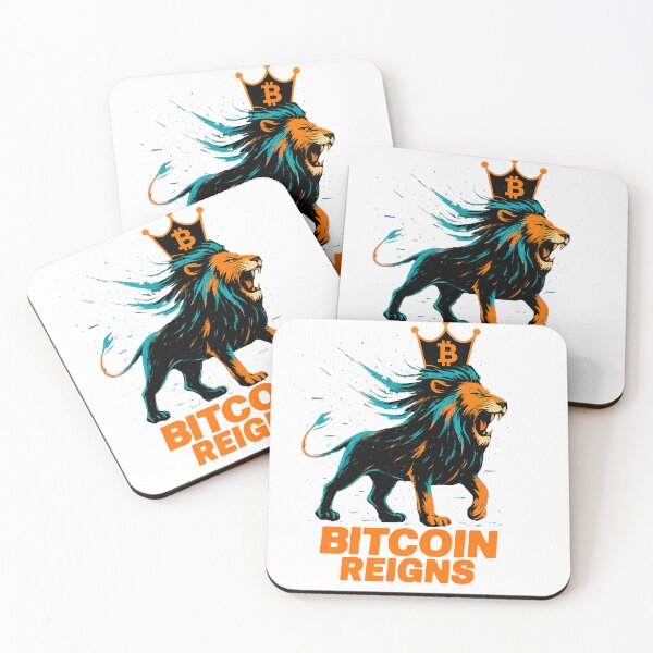 Item preview, Bitcoin Reigns – Crypto  Lion Design designed and sold by BitCrop.
